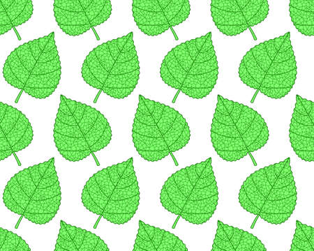 Seamless pattern of the green leaves