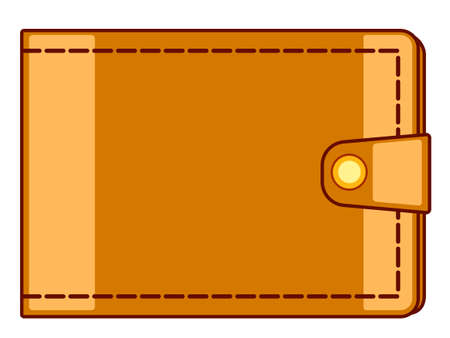 Illustration of the cash wallet iconのイラスト素材