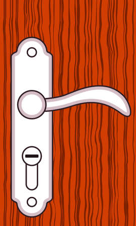 Illustration of the door handle iconのイラスト素材
