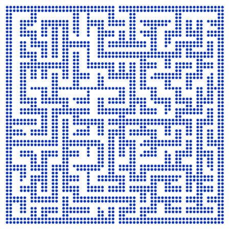 Illustration of the maze halftone patternのイラスト素材