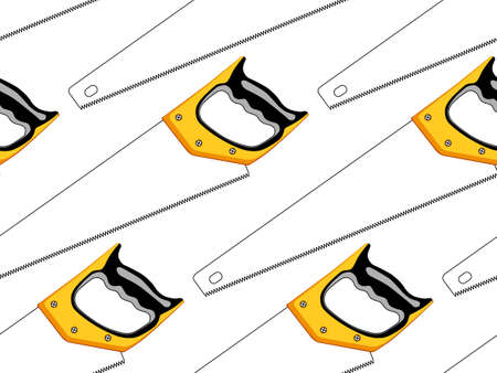 Seamless pattern of the hacksawsのイラスト素材