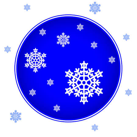 Illustration of the abstract snowflakes backgroundのイラスト素材