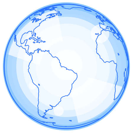 Illustration of the abstract globe icon. Elements of this image furnished by NASA. Source of map:http://visibleearth.nasa.gov/view.php?id=74518のイラスト素材