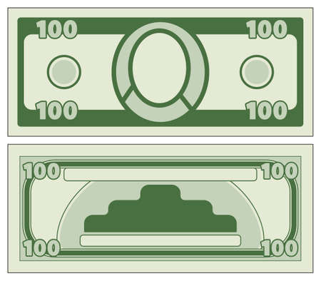 Illustration of the abstract cartoon currency iconのイラスト素材