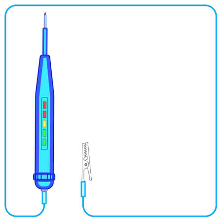 Illustration of the electric tester device toolのイラスト素材