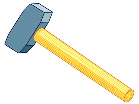 Illustration of the sledgehammer iconのイラスト素材