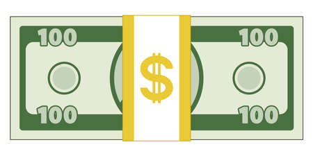 Illustration of the abstract cartoon currencyのイラスト素材