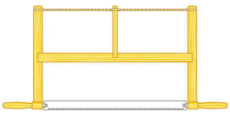 Illustration of the bow saw tool iconのイラスト素材