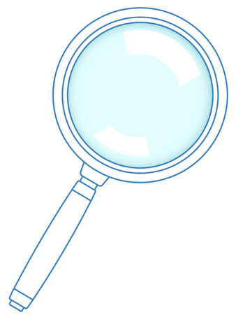 Illustration of the magnifying glass toolのイラスト素材