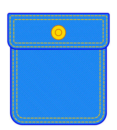Illustration of the denim pocket icon Illustration of the denim pocket icon