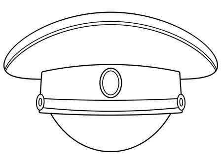 Illustration of the contour service capのイラスト素材