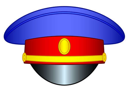 Illustration of the color service capのイラスト素材