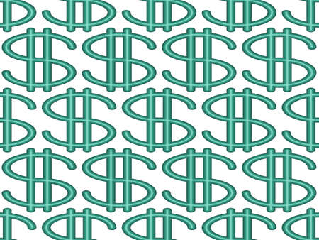 Seamless pattern of the abstract dollar symbolsのイラスト素材