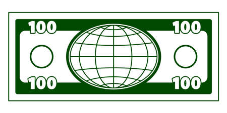 Illustration of the abstract globe currency iconのイラスト素材