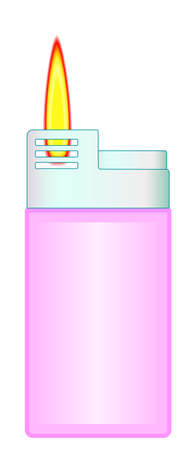 Illustration of the gas lighterのイラスト素材