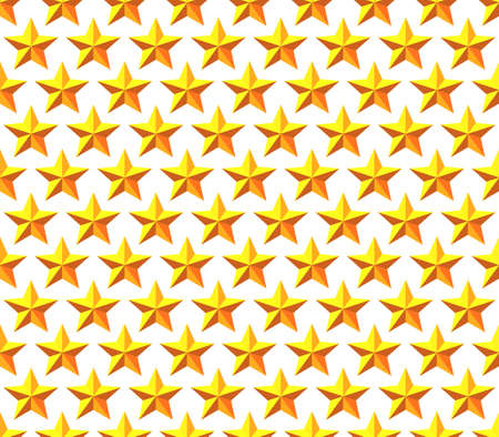 Seamless pattern of the abstract symmetry gold starsのイラスト素材