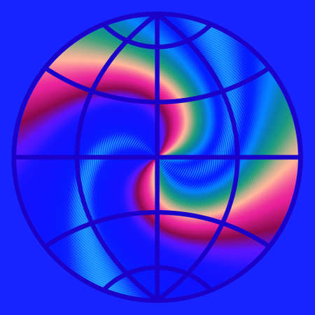 Illustration of the abstract globe iconのイラスト素材