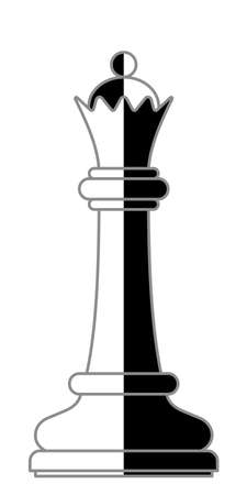 Illustration of the abstract chess queenのイラスト素材