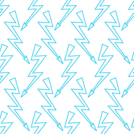 Seamless pattern of the abstract lightning symbolsのイラスト素材