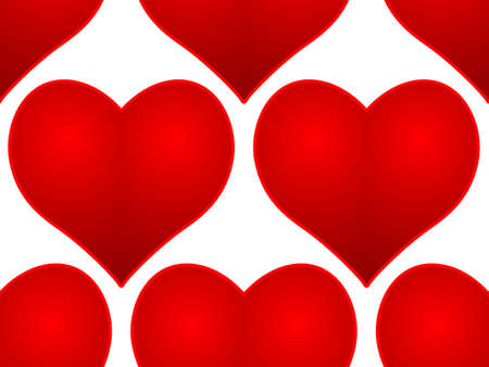 Seamless pattern of the valentine's day hearts