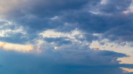 Abstract sunset cloudy sky background