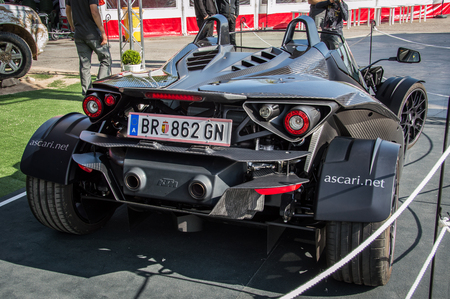 KTM X-BOW in Circuit de Barcelona, ??Catalonia, Spain.のeditorial素材