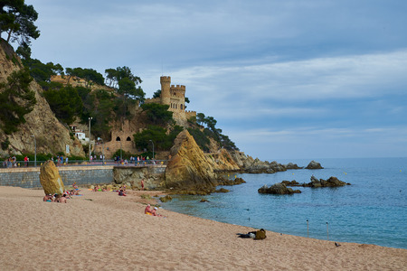 Photo of Lloret de Mar in Costa Brava, Catalonia.のeditorial素材