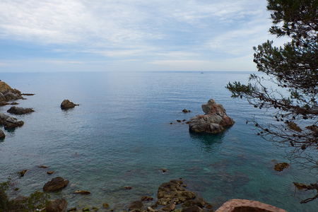 Photo of Lloret de Mar in Costa Brava, Catalonia.の写真素材