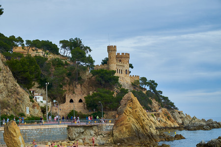 Photo of Lloret de Mar in Costa Brava, Catalonia.のeditorial素材