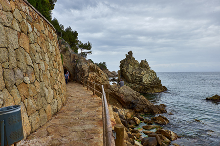 Photo of Lloret de Mar in Costa Brava, Catalonia.の写真素材