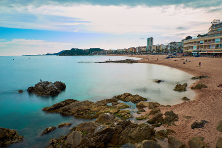 Photo of Lloret de Mar in Costa Brava, Catalonia.のeditorial素材