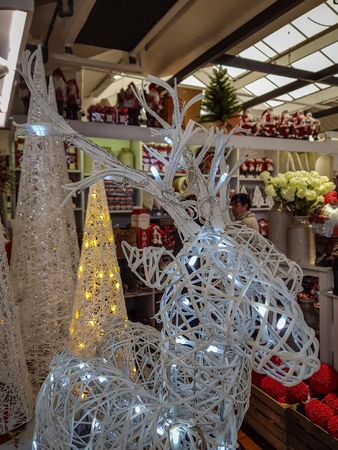 Reindeer Rudolph doll Christmas decoration.の写真素材