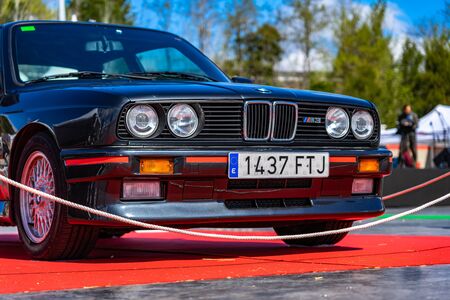 BMW M3 E30 in montjuic spirit Barcelona circuit car show.のeditorial素材