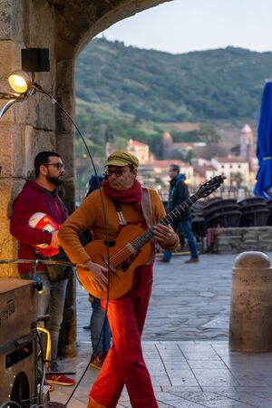 Old town of Collioure, France, a popular resort town on Mediterranean seaのeditorial素材
