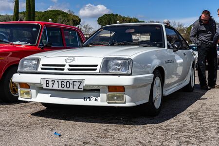 Opel Manta in montjuic spirit Barcelona circuit car show.