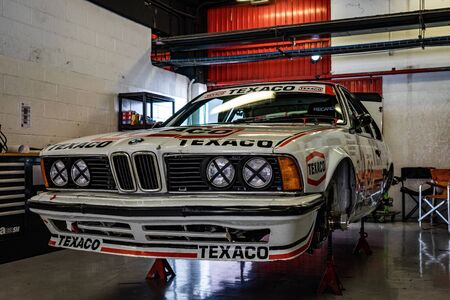 BMW 635 CSI in montjuic spirit Barcelona circuit car show.
