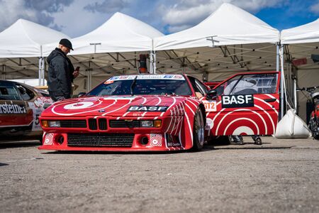 BMW M1 Procar in montjuic spirit Barcelona circuit car show.のeditorial素材