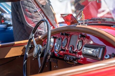 Cadillac Excalibur in montjuic spirit Barcelona circuit car show.のeditorial素材