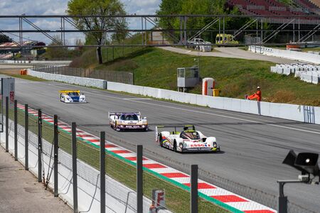 Classic endurance racing group C in montjuic spirit Barcelona circuit car show.のeditorial素材