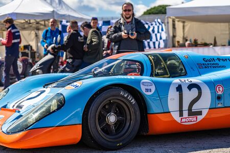 Porsche 917 1969 in montjuic spirit Barcelona circuit car show.のeditorial素材