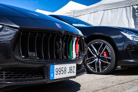 Maserati in montjuic spirit Barcelona circuit car show.のeditorial素材
