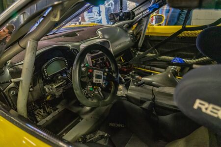 Chevrolet Corvette Z06 R in montjuic spirit Barcelona circuit car show.のeditorial素材