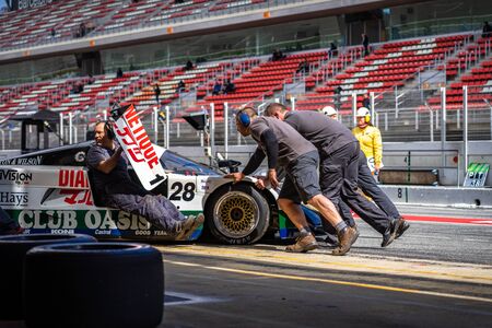 Classic endurance racing group C in montjuic spirit Barcelona circuit car show.のeditorial素材