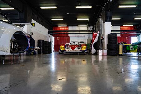Classic endurance racing group C in montjuic spirit Barcelona circuit car show.のeditorial素材