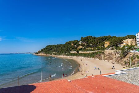 Village of Roc de Sant Gaieta in Tarragona, Catalonia, Spain.の写真素材