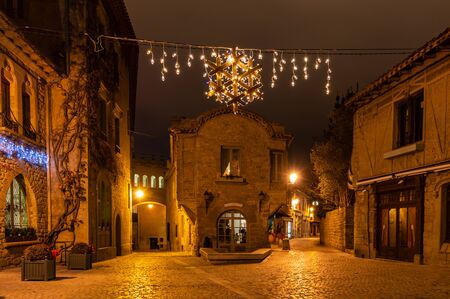Fortified medieval city of Carcassonne in France.の写真素材