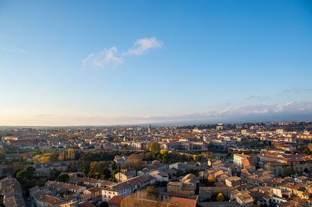 Fortified medieval city of Carcassonne in France.の写真素材