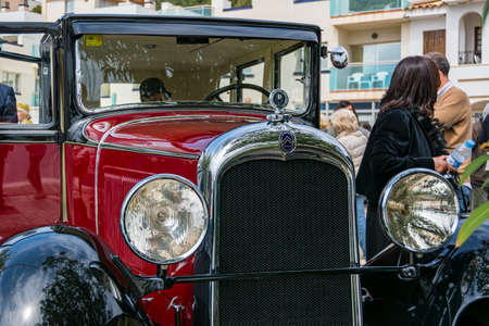 Rally of Ancient Cars Barcelona Sitges, Catalonia, Spainのeditorial素材