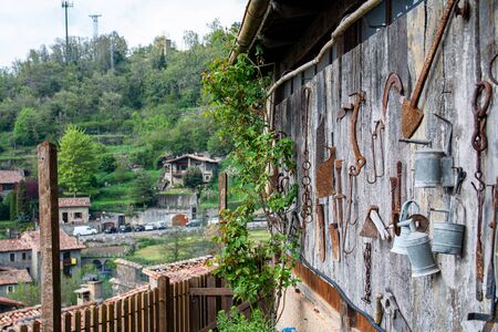 Rupit village in Catalonia, Spainの写真素材
