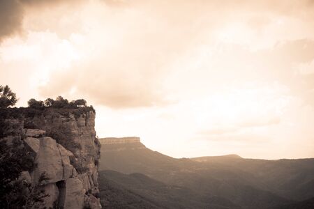 Salt Sallent Rupit village in Catalonia, Spainの写真素材